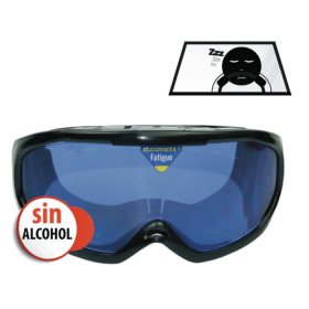 Gafas que simulan la fatiga después de 12 horas de conducción