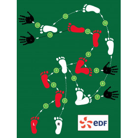 Alfombra Recorrido para ejercicios sobre alcoholemia