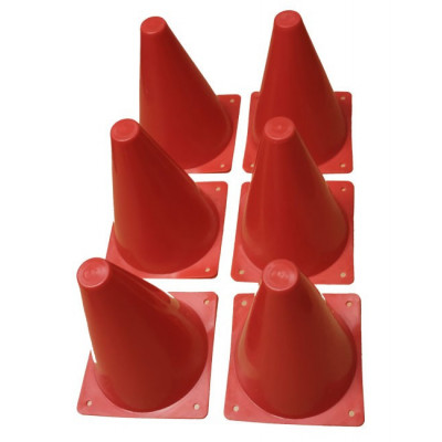 Lot de 6 cônes de 18 cm