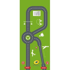 Parcours alcoolémie  "Romberg" 200 x 3,50 m