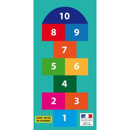 Parcours jeu de la marelle