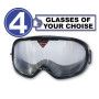 Pack with 4 drunk glasses