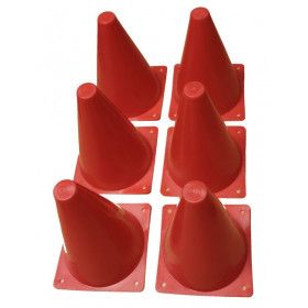 Lot de 6 cônes de 18 cm