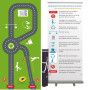 Percorso alcol "test de Romberg" 3,50 x 2,00 m + Rolup explicativo