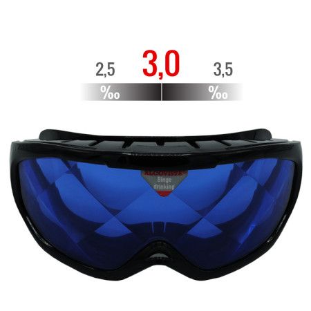 Alcoholbril zeer hoog alcoholpromillage 2.5 tot 3.5, "Binge Drinking" Alcovista 4 - de 
